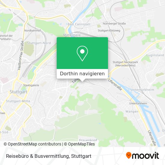 Reisebüro & Busvermittlung Karte