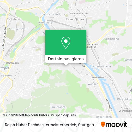 Ralph Huber Dachdeckermeisterbetrieb Karte