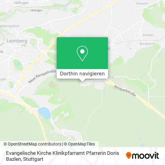 Evangelische Kirche Klinikpfarramt Pfarrerin Doris Bazlen Karte