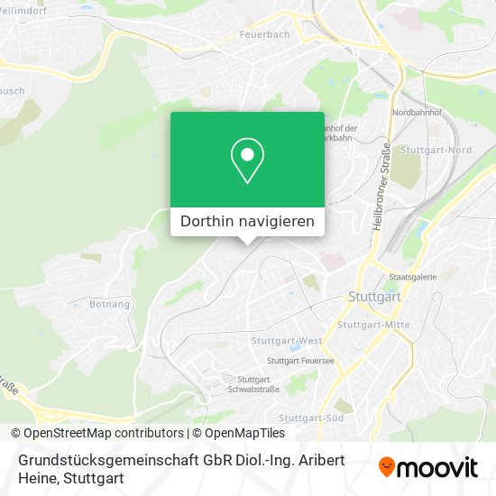 Grundstücksgemeinschaft GbR Diol.-Ing. Aribert Heine Karte