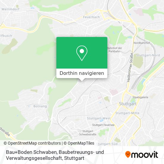 Bau+Boden Schwaben, Baubetreuungs- und Verwaltungsgesellschaft Karte