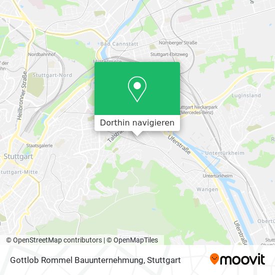 Gottlob Rommel Bauunternehmung Karte
