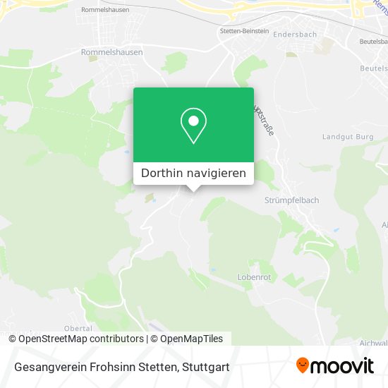 Gesangverein Frohsinn Stetten Karte