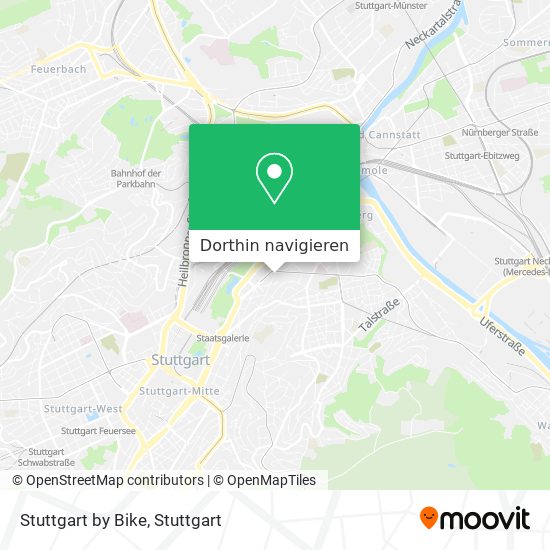 Stuttgart by Bike Karte