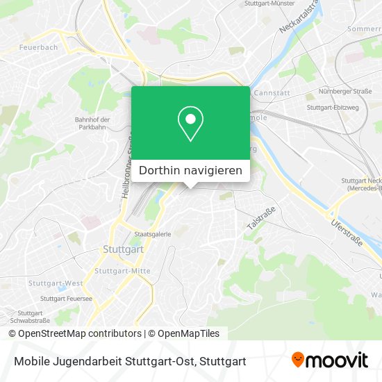 Mobile Jugendarbeit Stuttgart-Ost Karte