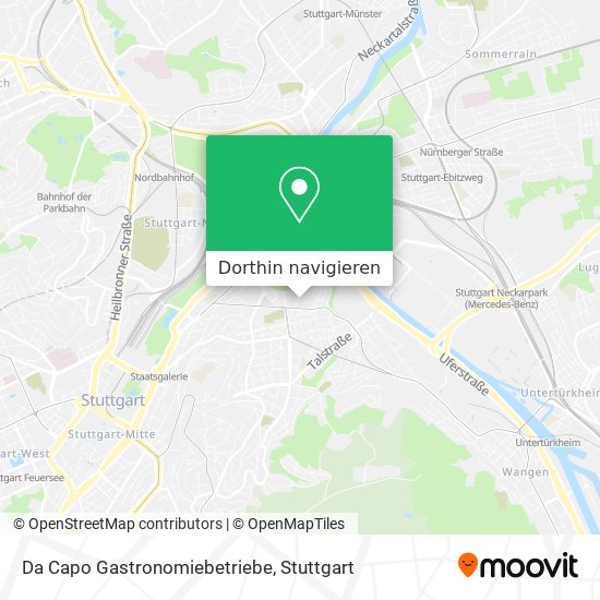 Da Capo Gastronomiebetriebe Karte