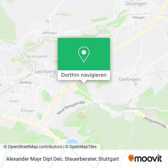 Alexander Mayr Dipl.Oec. Steuerberater Karte