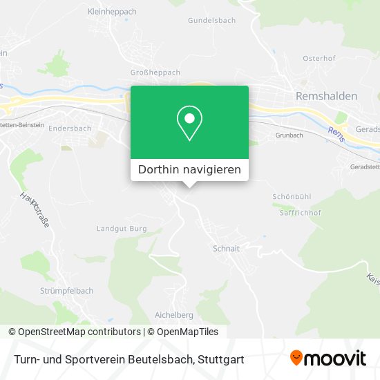 Turn- und Sportverein Beutelsbach Karte
