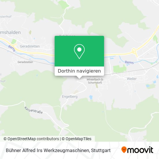 Bühner Alfred Irs Werkzeugmaschinen Karte
