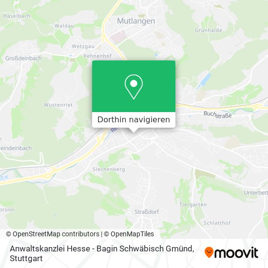 Anwaltskanzlei Hesse - Bagin Schwäbisch Gmünd Karte