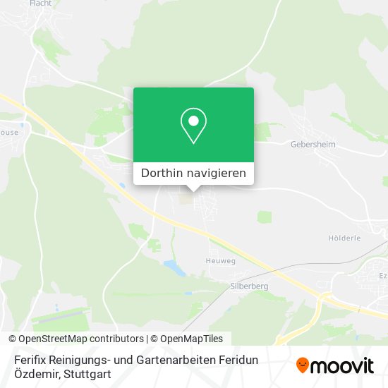 Ferifix Reinigungs- und Gartenarbeiten Feridun Özdemir Karte