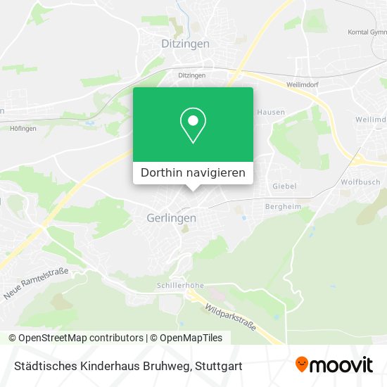 Städtisches Kinderhaus Bruhweg Karte