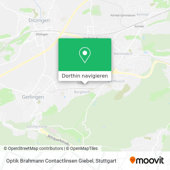 Optik Brahmann Contactlinsen Giebel Karte