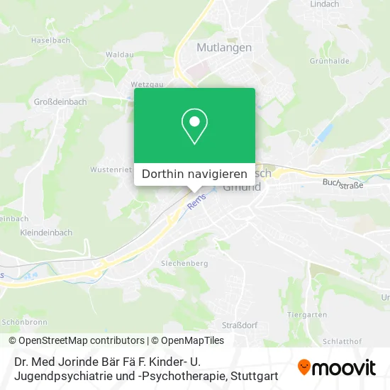 Dr. Med Jorinde Bär Fä F. Kinder- U. Jugendpsychiatrie und -Psychotherapie Karte