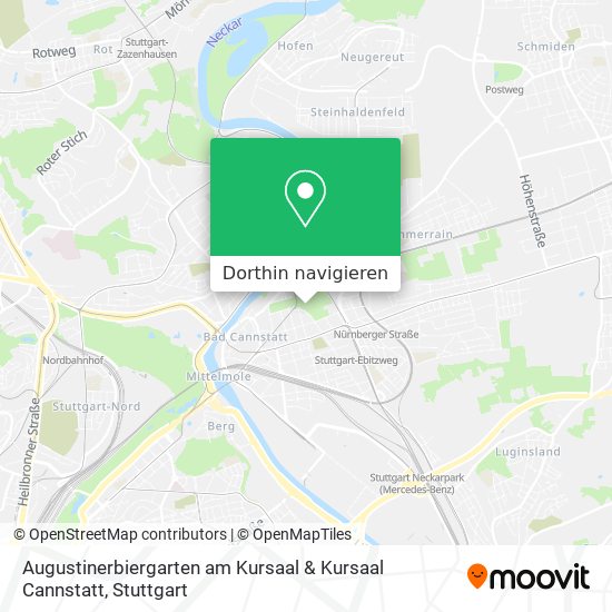 Augustinerbiergarten am Kursaal & Kursaal Cannstatt Karte
