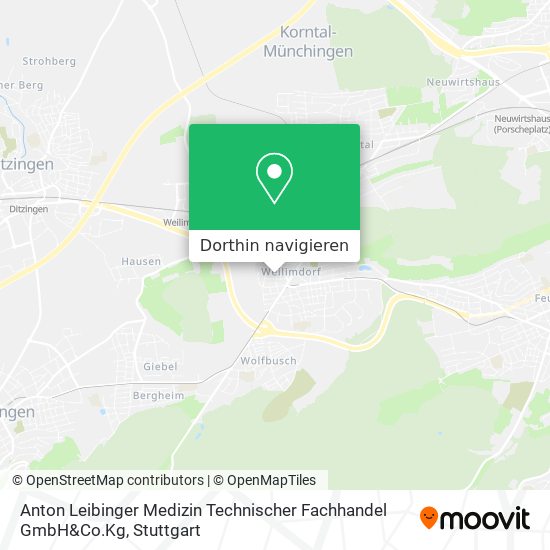 Anton Leibinger Medizin Technischer Fachhandel GmbH&Co.Kg Karte