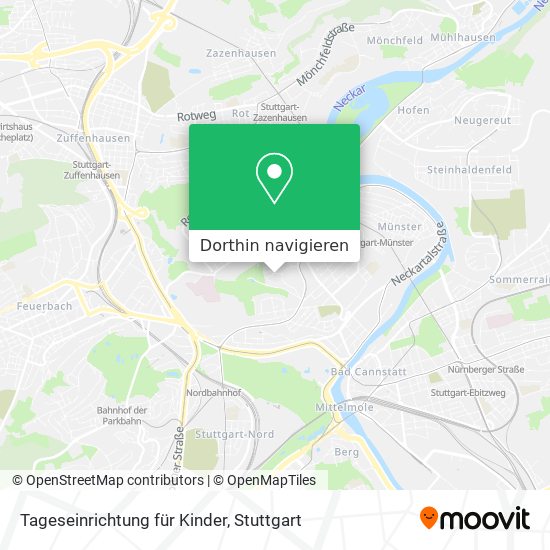 Tageseinrichtung für Kinder Karte