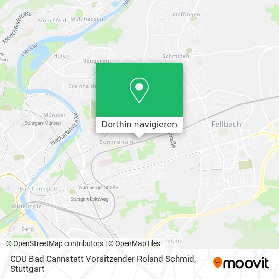 CDU Bad Cannstatt Vorsitzender Roland Schmid Karte