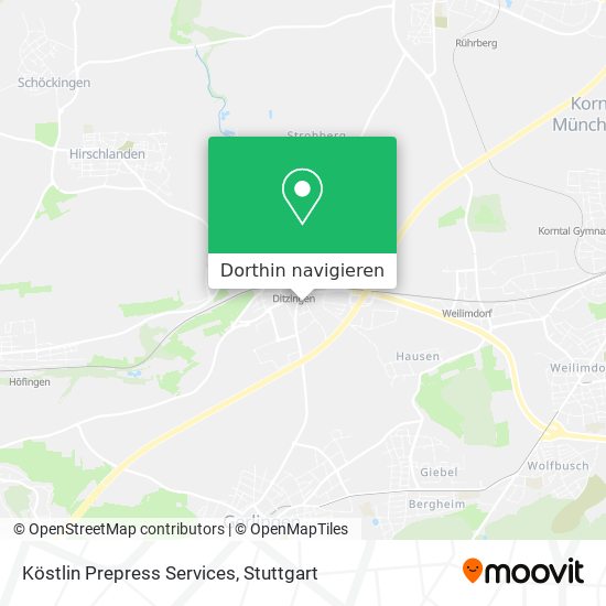 Köstlin Prepress Services Karte