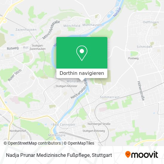 Nadja Prunar Medizinische Fußpflege Karte