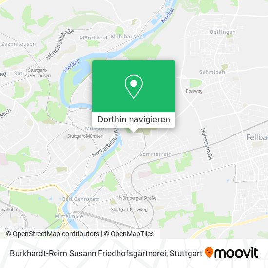 Burkhardt-Reim Susann Friedhofsgärtnerei Karte