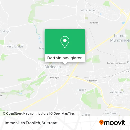 Immobilien Fröhlich Karte