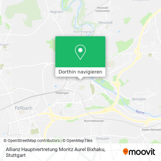 Allianz Hauptvertretung Moritz Aurel Bixhaku Karte