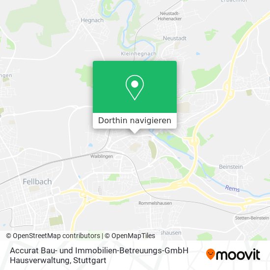 Accurat Bau- und Immobilien-Betreuungs-GmbH Hausverwaltung Karte