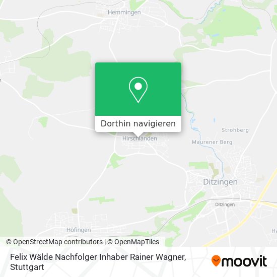 Felix Wälde Nachfolger Inhaber Rainer Wagner Karte