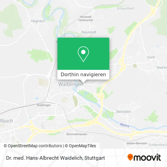 Dr. med. Hans-Albrecht Waidelich Karte