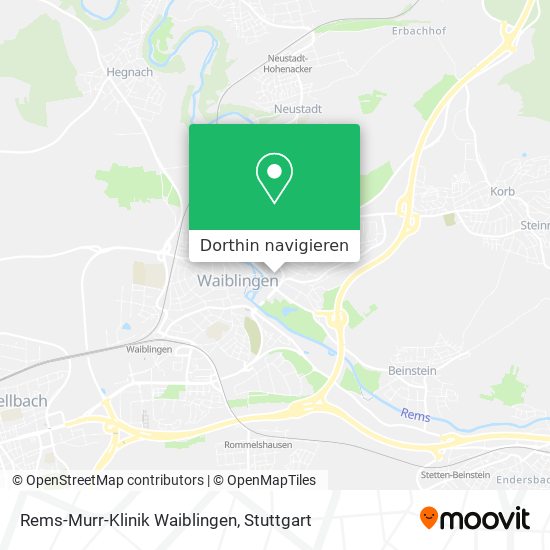 Rems-Murr-Klinik Waiblingen Karte