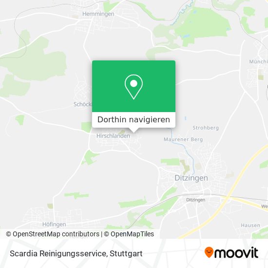 Scardia Reinigungsservice Karte