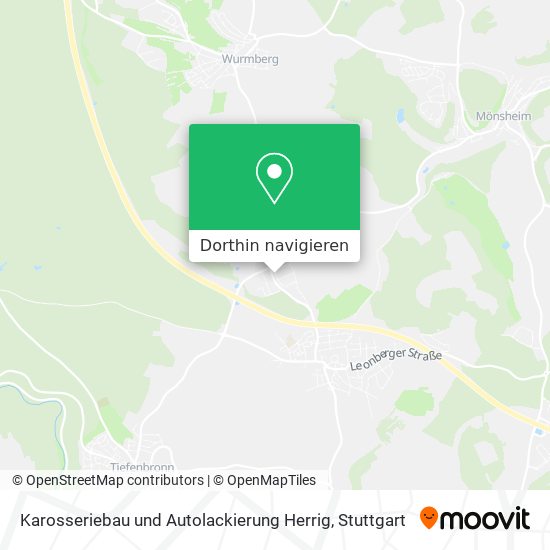 Karosseriebau und Autolackierung Herrig Karte