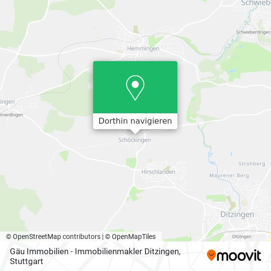 Gäu Immobilien - Immobilienmakler Ditzingen Karte