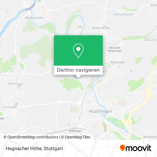 Hegnacher Höhe Karte