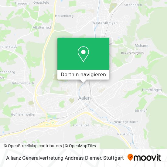 Allianz Generalvertretung Andreas Diemer Karte