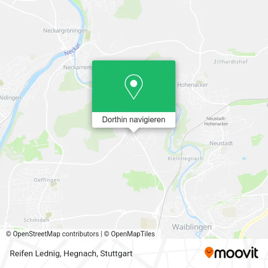 Reifen Lednig, Hegnach Karte