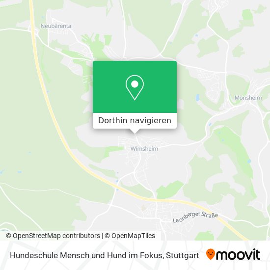 Hundeschule Mensch und Hund im Fokus Karte