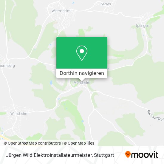Jürgen Wild Elektroinstallateurmeister Karte
