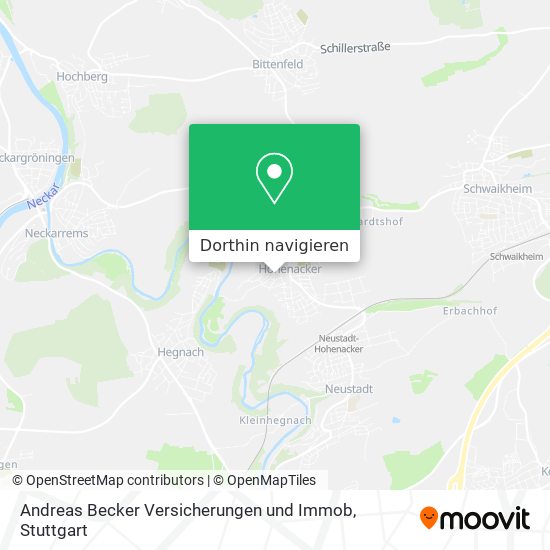 Andreas Becker Versicherungen und Immob Karte