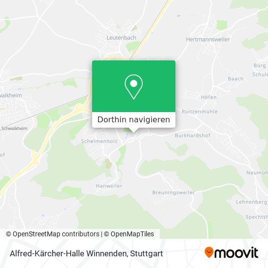 Alfred-Kärcher-Halle Winnenden Karte