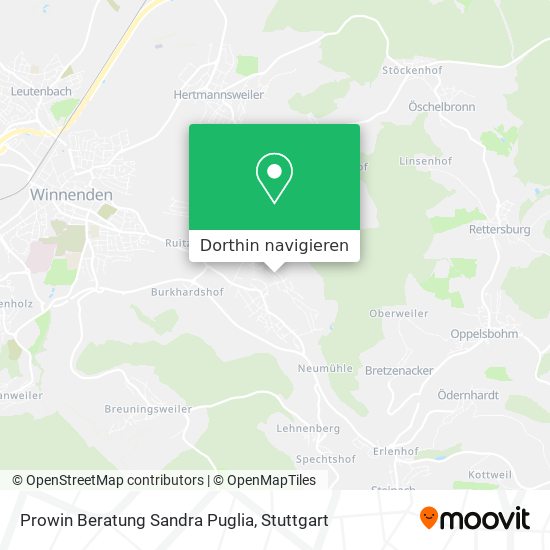 Prowin Beratung Sandra Puglia Karte