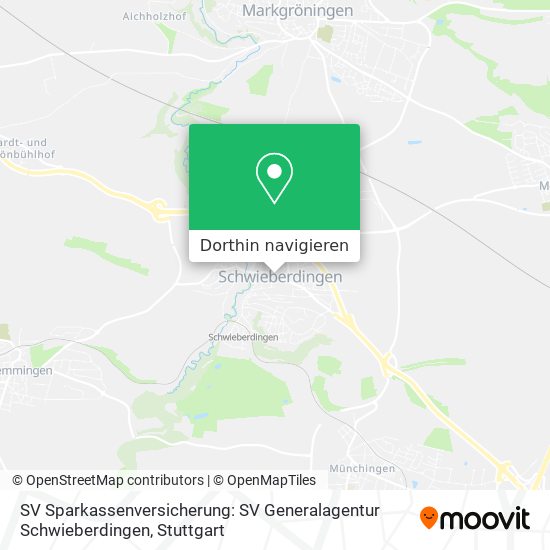 SV Sparkassenversicherung: SV Generalagentur Schwieberdingen Karte