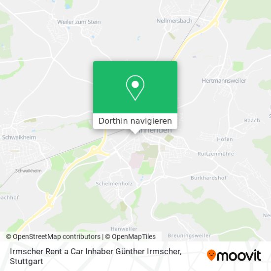 Irmscher Rent a Car Inhaber Günther Irmscher Karte