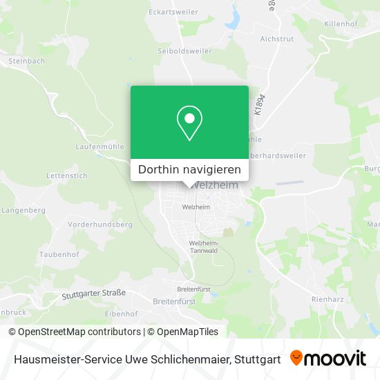 Hausmeister-Service Uwe Schlichenmaier Karte