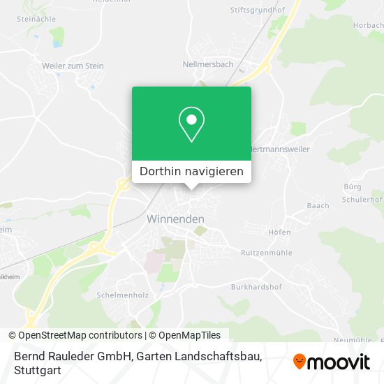 Bernd Rauleder GmbH, Garten Landschaftsbau Karte