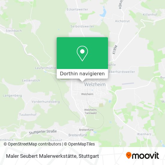 Maler Seubert Malerwerkstätte Karte