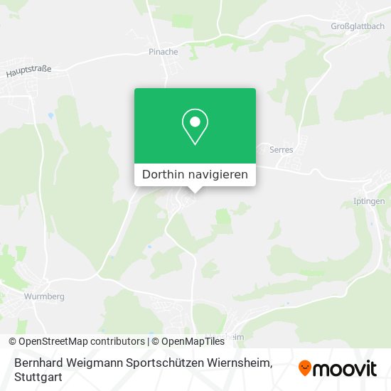 Bernhard Weigmann Sportschützen Wiernsheim Karte