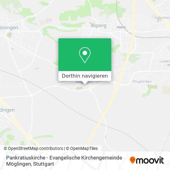 Pankratiuskirche - Evangelische Kirchengemeinde Möglingen Karte