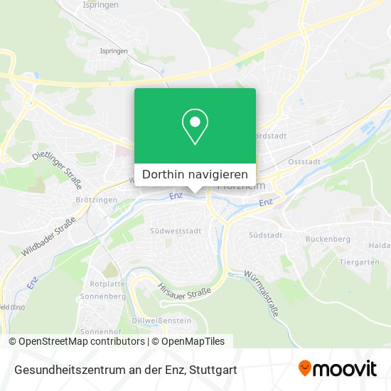 Gesundheitszentrum an der Enz Karte